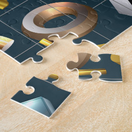3D Geometriskt Mönster Pussel