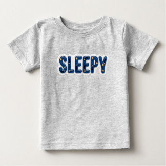 3D Glänsande Gelé Sömnig Celestial Baby t-shirt