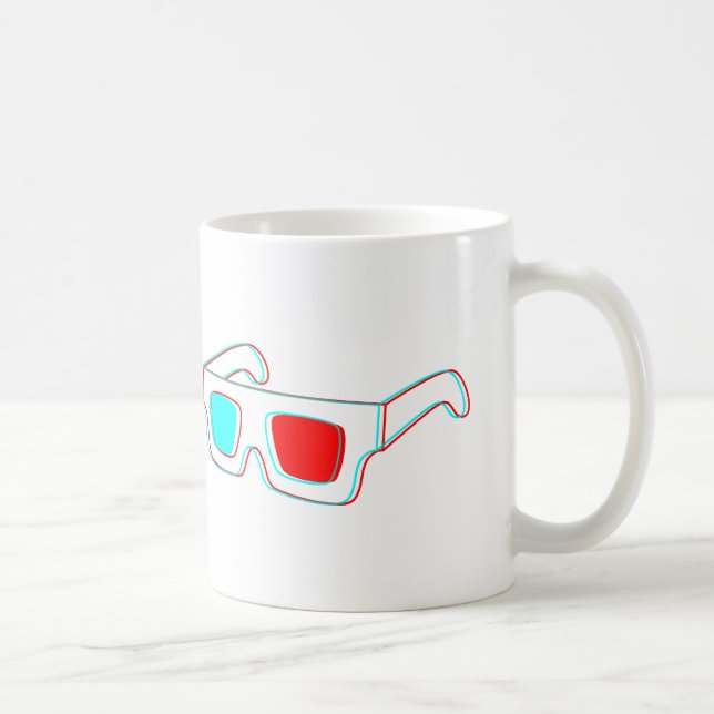 3D Glasdesign Kaffemugg (Höger)