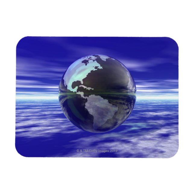 3D Globe 10 Magnet (Horisontell)