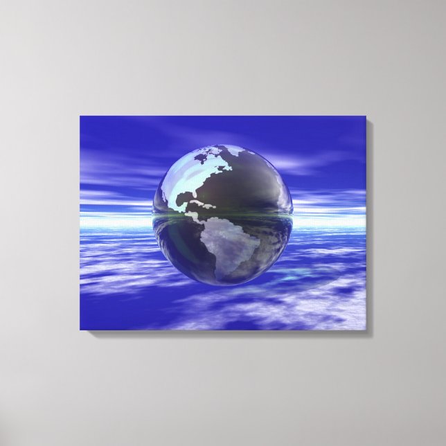 3D Globe 11 Canvastryck (Framsida)