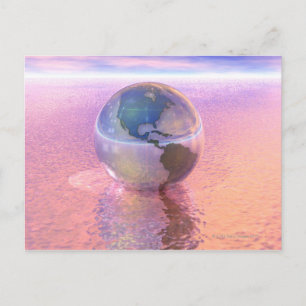 3D Globe 12 Vykort