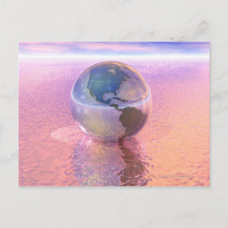 3D Globe 12 Vykort