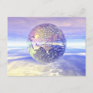 3D Globe 13 Vykort