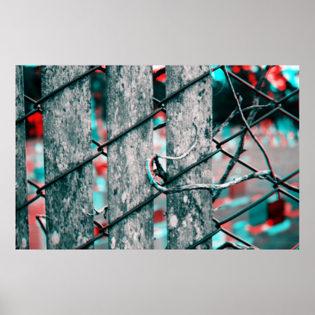 3D Graveyard Fence Poster (Framsidan)