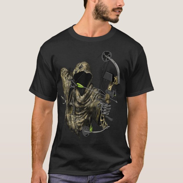 3D Grim Reaper Archer T Shirt (Framsida)