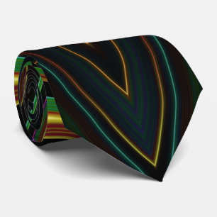 3D-grönt och brun originalformgivning Slips