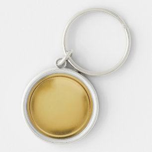 3D guldfolie sigill Elegant Excellence Award Medal Rund Silverfärgad Nyckelring