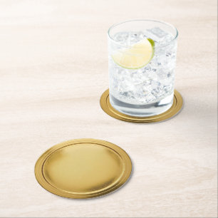 3D guldfolie sigill Elegant Excellence Award Medal Underlägg Papper Rund