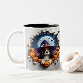 3D Halloween Dog Breeds Halloween Mugs, Tea/Coffee Två-Tonad Mugg