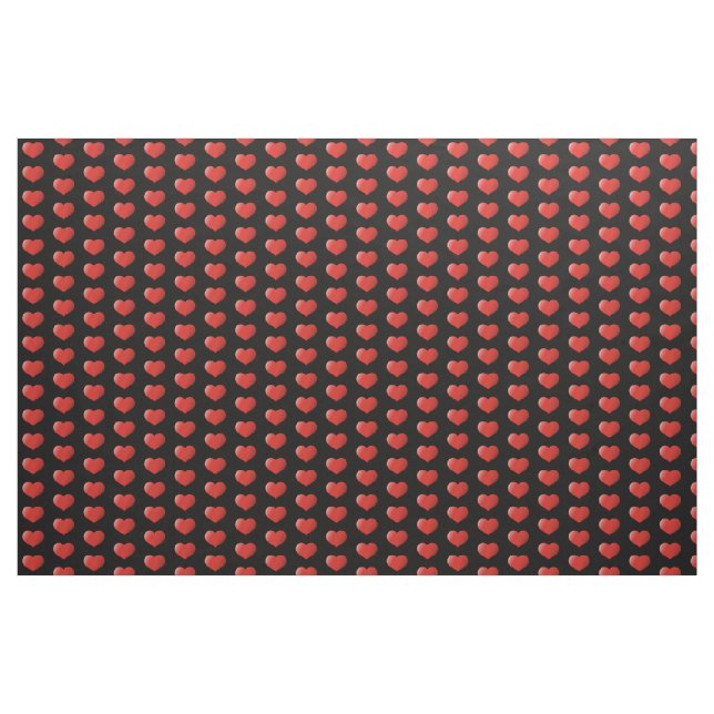 3D Heart Icon Mönster Tyg (Fat Quarter)