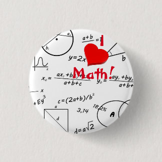 3D I kärlek Math whiteboard Knapp