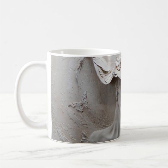 3d-illusion av väggrörelse, 3d,bakgrund,art,mural, kaffemugg (Vänster)