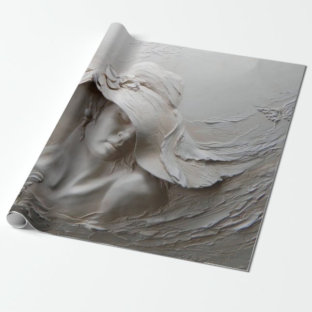 3d-illusion av väggrörelse, 3d,bakgrund,art,mural, presentpapper (Utrullad)