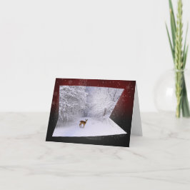 3D illusion "snöig drömmar ", Helgkort