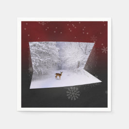3D Illusion "Snowy Dreams" Pappersservett
