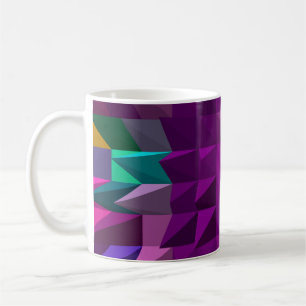 3D-illustration eller 3D-återgivning av Mosaic fär Kaffemugg