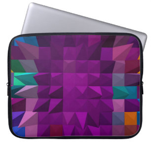 3D-illustration eller 3D-återgivning av Mosaic fär Laptop Fodral