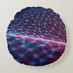 3D-illustration, präglat nät som representerar AT Rund Kudde
