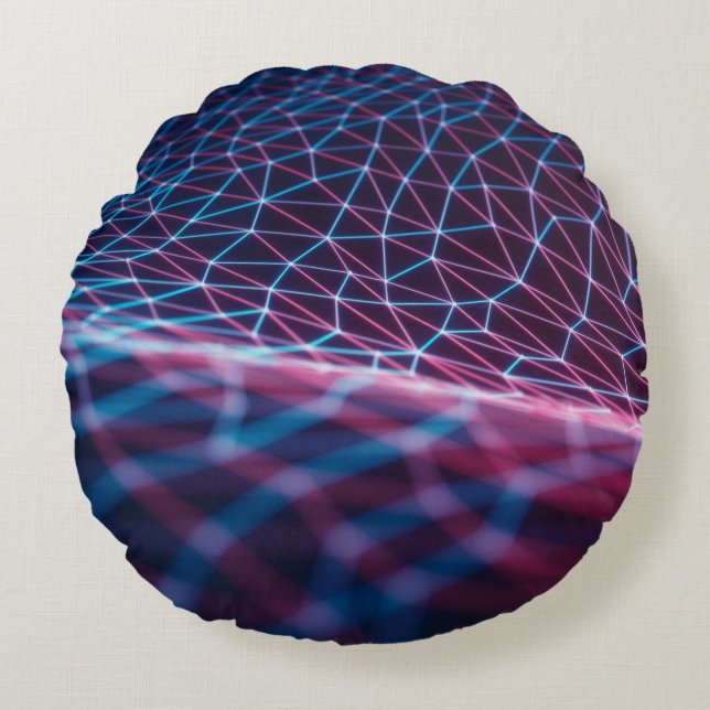 3D-illustration, präglat nät som representerar AT Rund Kudde (Framsidan)