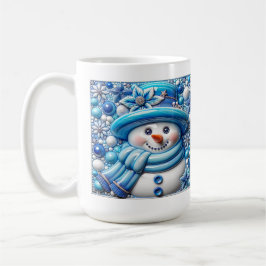 3D jul snöman Kaffemugg