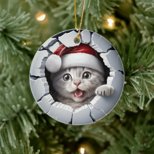 3D-julklapp Julgransprydnad Keramik