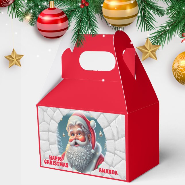 3D Jultomten Jul Red Helgdag Presentaskar (Skapare uppladdad)