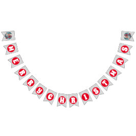 3D Jultomten Jul Red Helgdag Vimplar