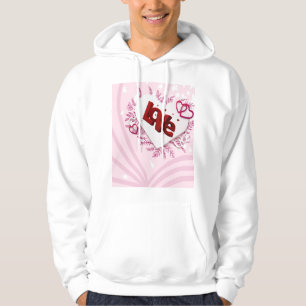3D kärlek Hoodie