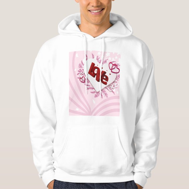 3D kärlek Hoodie (Framsida)