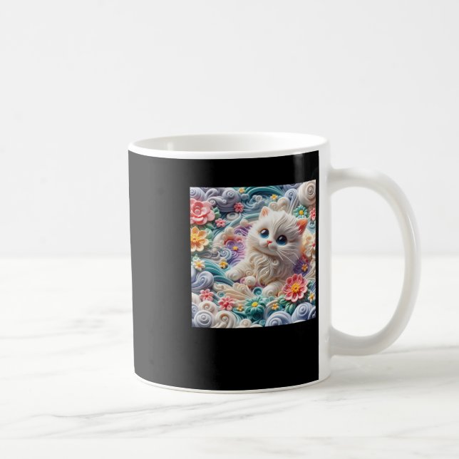 3d Kitten1 Kaffemugg (Höger)
