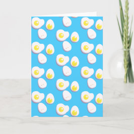 3d-kokta och torkade ägg kort