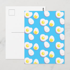 3d-kokta och torkade ägg vykort