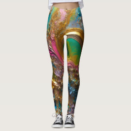 3D-konstdesign Leggings
