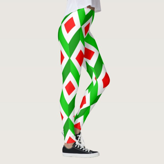 3D-kubansk jul Leggings (Höger)