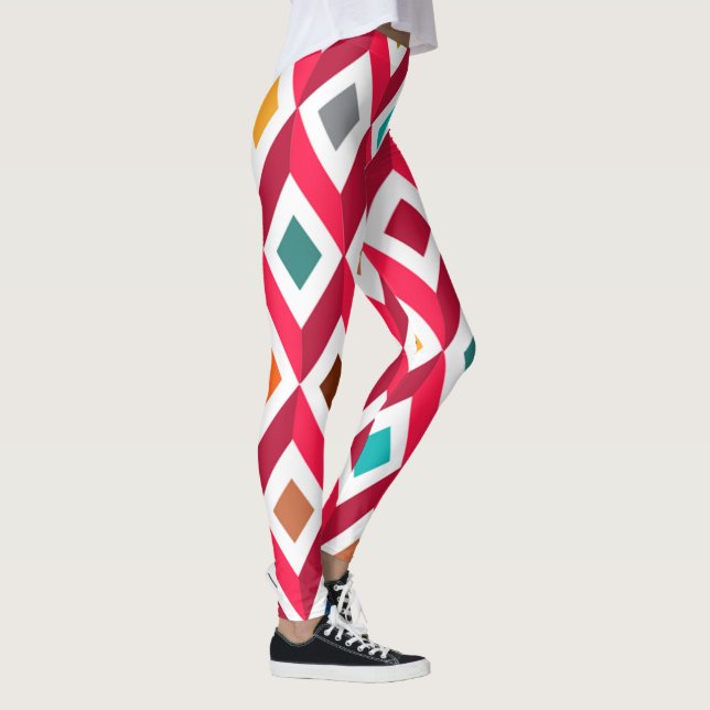 3D Kubas Rosa Leggings (Höger)