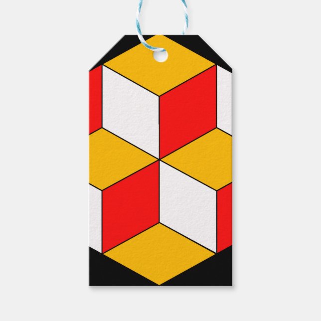 3d-kuber presentetikett (Framsidan)