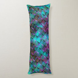 3D-kvadrater nedfläckad blå lilak för rosa eller t Kroppskudde