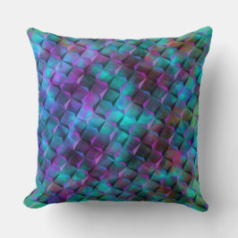 3D-kvadrater nedfläckad blå lilak för rosa eller t Kudde