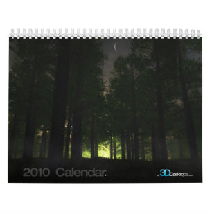 3D landskap - väggkalendern 2010 Kalender