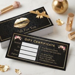 3D-Läppar-makeup-certifikat för konstgjord Blommig