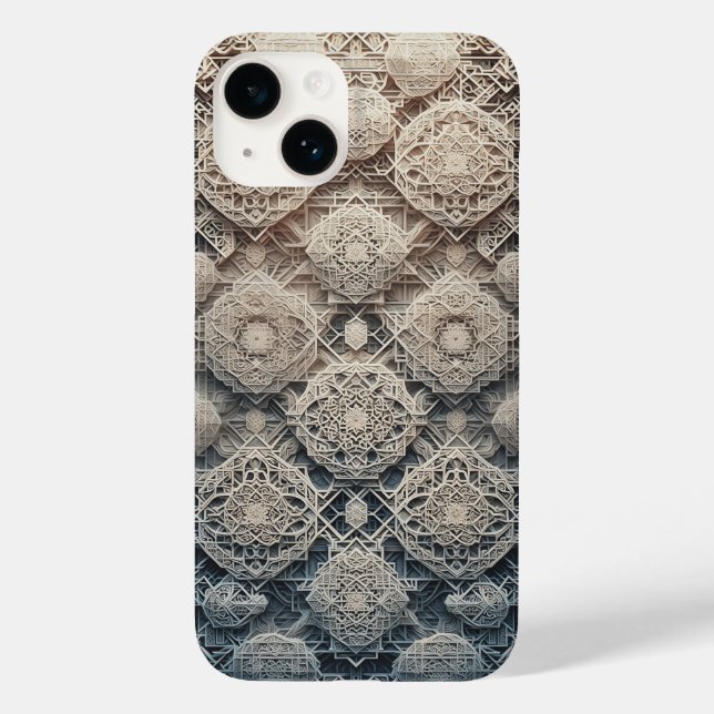 3D Layered Geometric Carving Phone Case Intricate (Baksida)