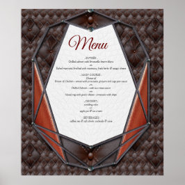 3D Leather Academia Decor & Cards Poster