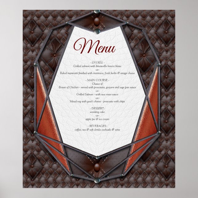 3D Leather Academia Decor & Cards Poster (Framsidan)