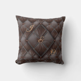 3D Leather Academia Decor Kudde