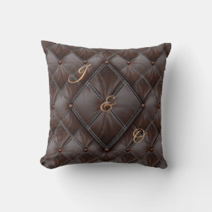 3D Leather Academia Decor Kudde