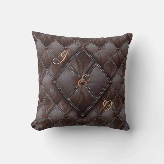 3D Leather Academia Decor Kudde (Framsida)