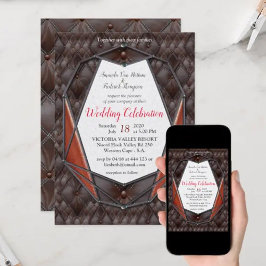 3D Leather Academia Inbjudningar