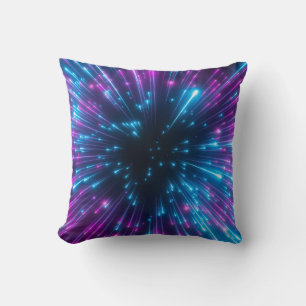 3d, lila fyrverkerier, big bang, galaxy, abstrakt kudde