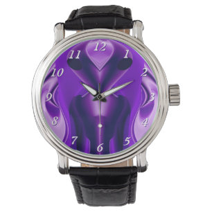 3D Lila Rainbow Dreams, Alien Armbandsur